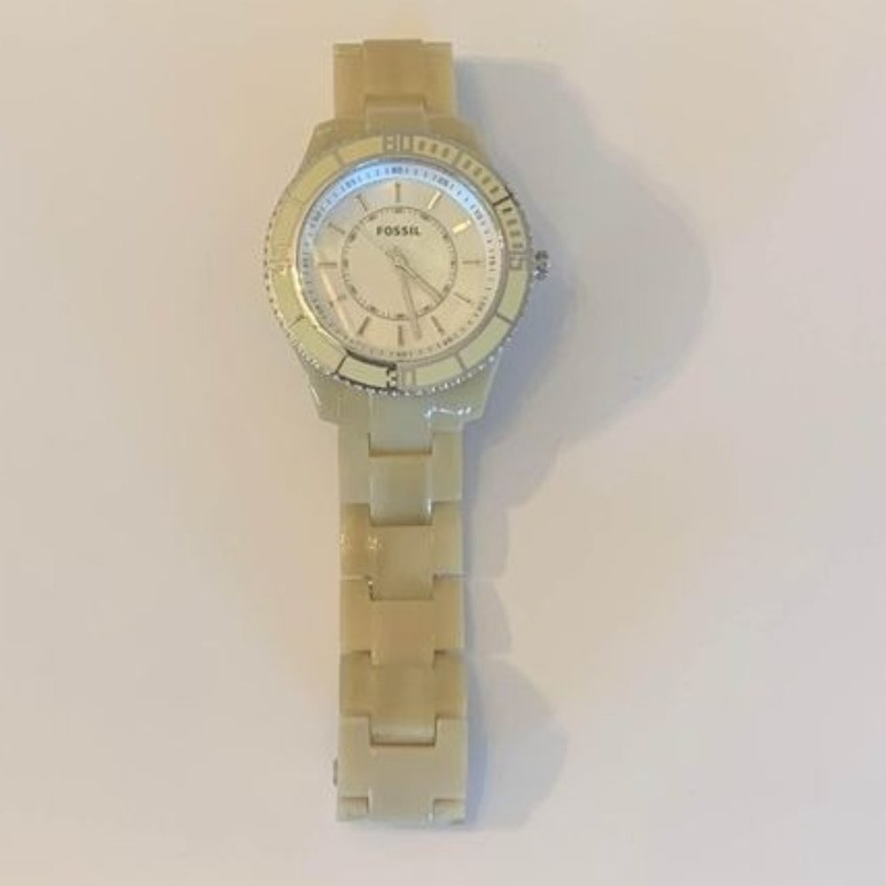 Fossil Natural/Bone Resin Stella Watch